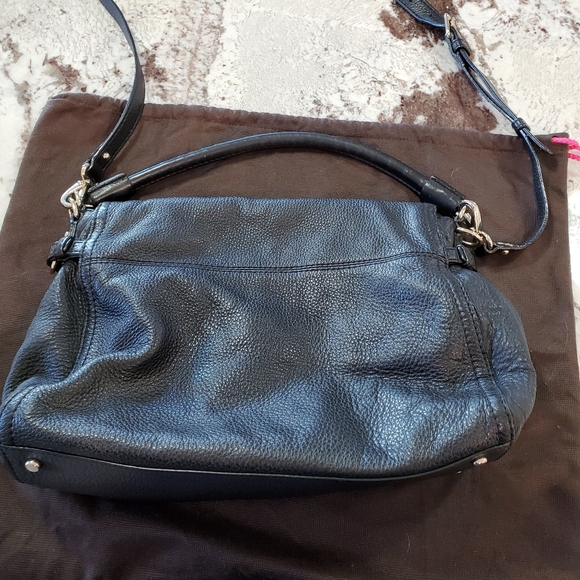 Kate Spade Black Pebbled Leather Cobble Hill Little Minka Bag - Picture 9 of 17